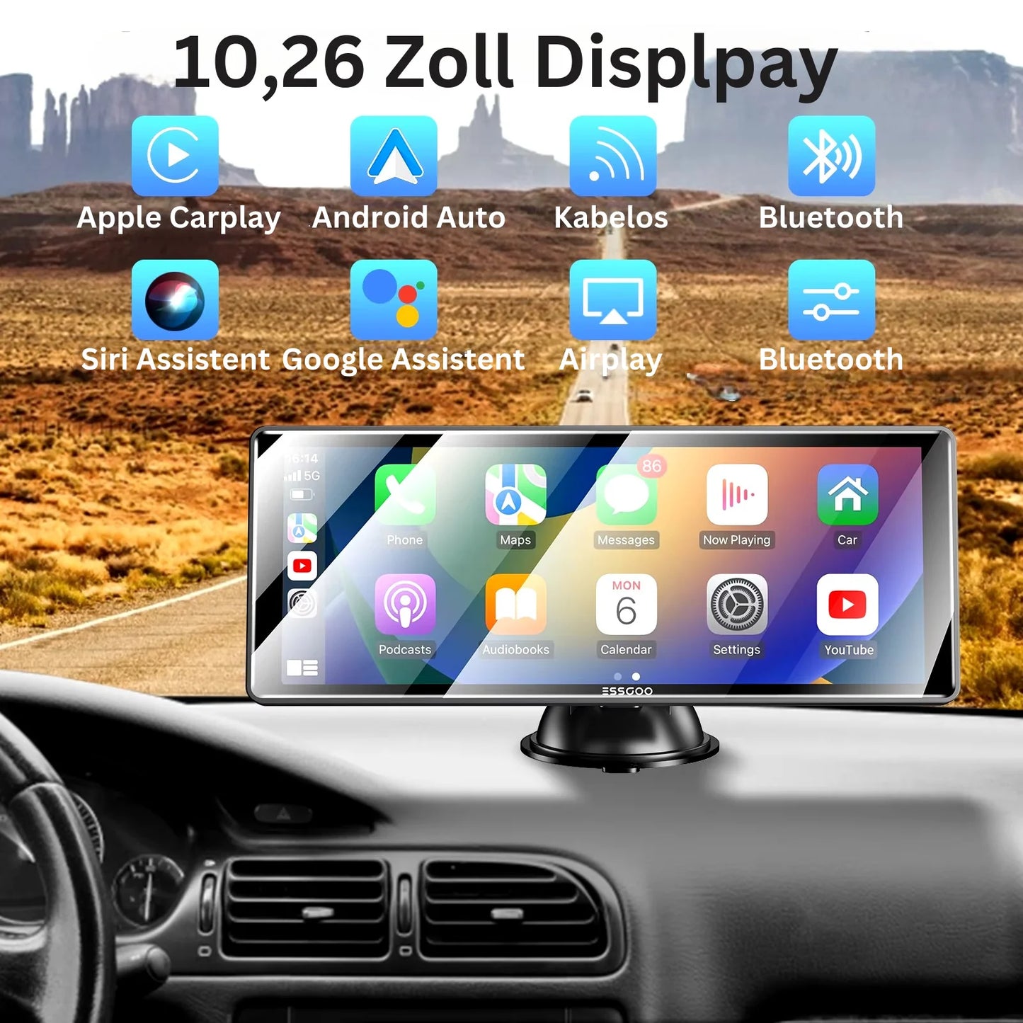 CarCandy 10,26-Zoll CarPlay Display